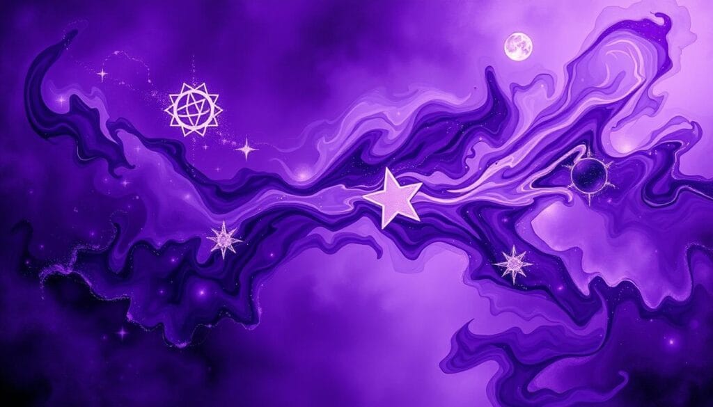 transformation symbolism in purple color