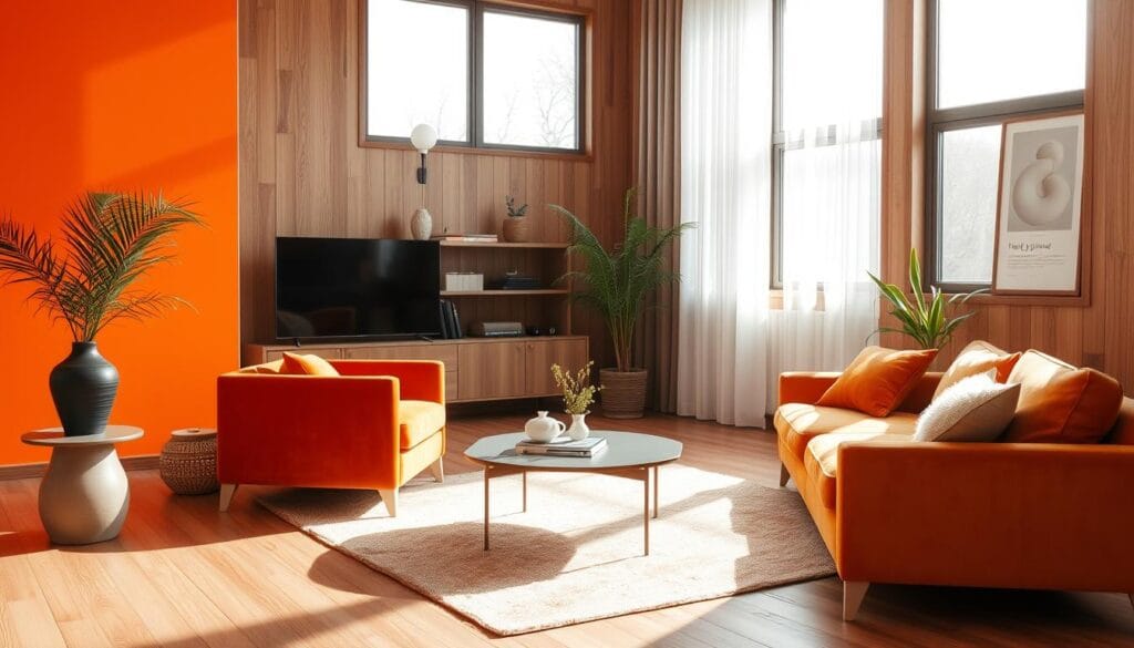 Orange Interior Design Mood Enhancement